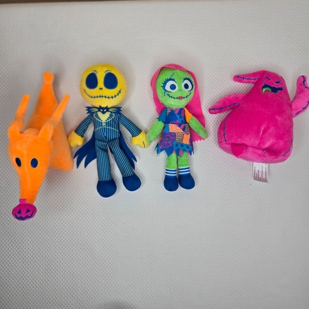 NBC Nightmare Before Christmas Plush Set Jack Sally Zero Oogie Boogie Disney Jus